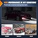 Nilight Fog Lights Assembly Compatible with 2013 2014 2015 MAZDA 6 Clear Lens Driver and Passenger Side H11 12V 55W Bulbs