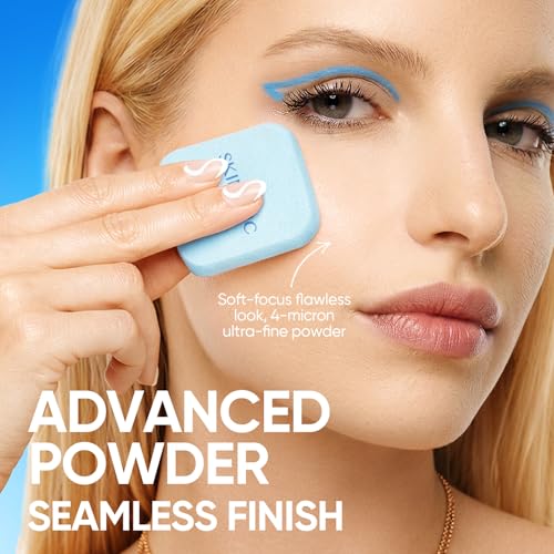 Image of SKINTIFIC Ultra Cover Powder Foundation For Oily Skin 1WN Ecru Vanilla | Full coverage matte finish, one-swipe flawless, oil control, long-lasting pore-blurring pressed powder for oily skin.