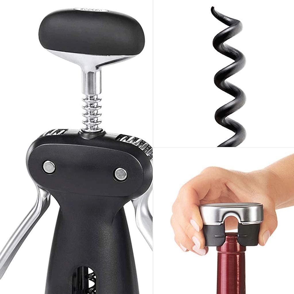 Abridor Botellas Sacacorchos Vino Abrelatas de Vino Sacacorchos de Vino Tinto Kit de sacacorchos Versión Mejorada Otro Tornillo Sacacorchos Kit de sacacorchos 1019