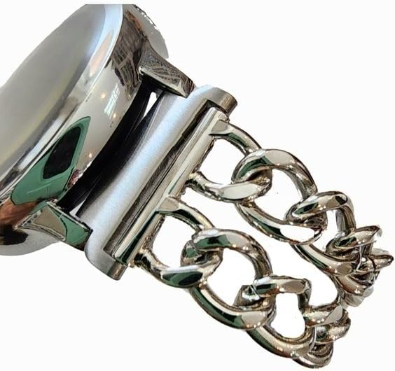 DSAAplus Cadena dorada para Samsung Galaxy Watch 45 1.575 in 1.732 in, Galaxy Watch 5 Pro 1.772 in - 0.787 in correa de metal de acero inoxidable