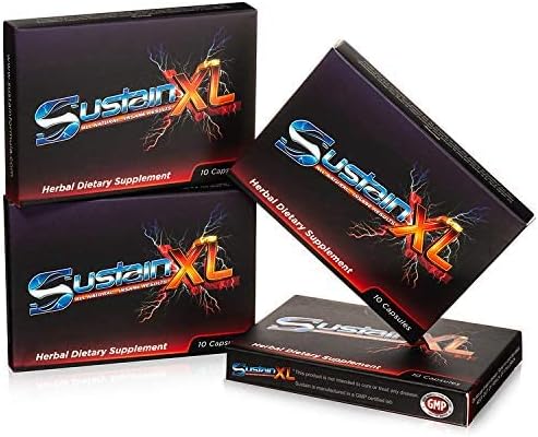 Sustain XL All Natural.Energy Booster …(40) Capsules Buy 3 Packs, Get 1 Free