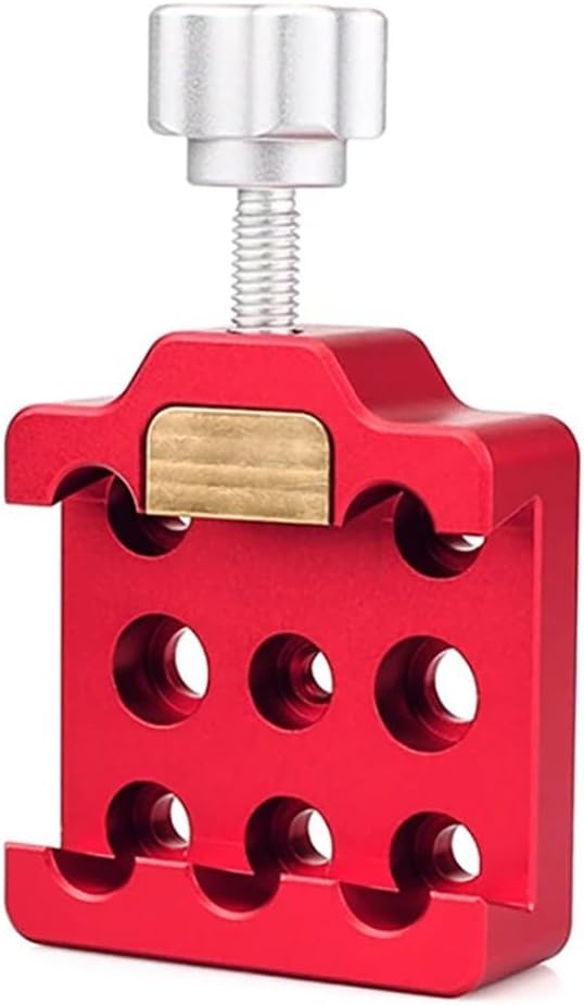 Astrophotography Accessories Medium Dovetail Clamp with A Brass Screw for Telescope and Camera 7 Holes are Available Capacity Up to 10kg(Red)