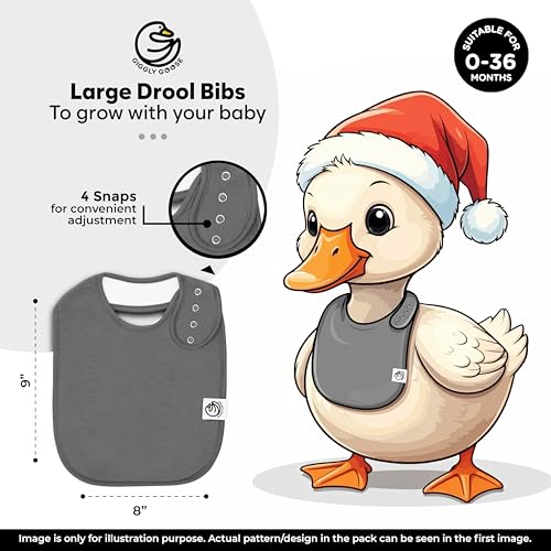 Image of Premium 3-Pack Drooling Bibs for Babies (Both Boys & Girls)