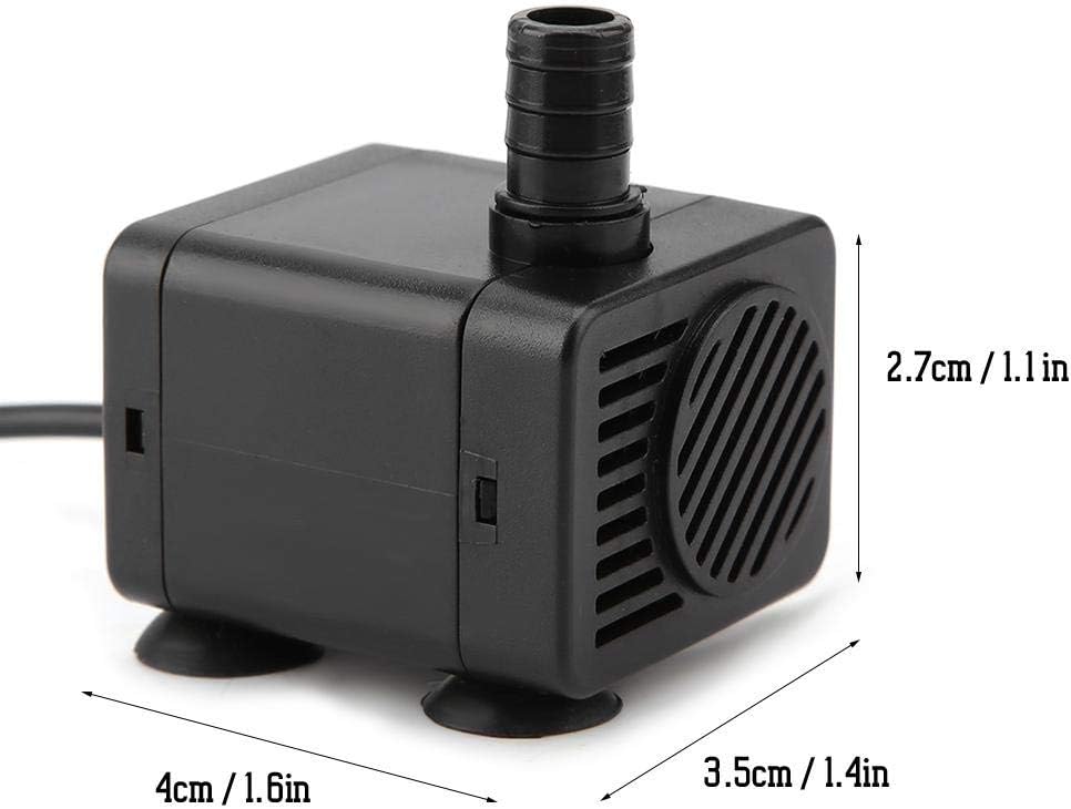Mini, 1.5W USB Mini Pump Submersible Brushless Mini Micro Ultra Quiet Water Circulation Pump for Fish Aquarium
