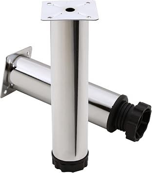 Adjustable Furniture Sofa Base Sofa Metal Support Riser Leg 20cm Chrome Legs (4PCS)
