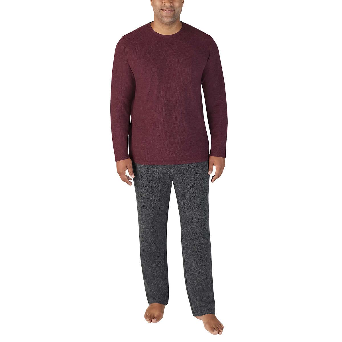 Eddie Bauer Mens Pajama Set Comfortable Raglan Shirt And Pants
