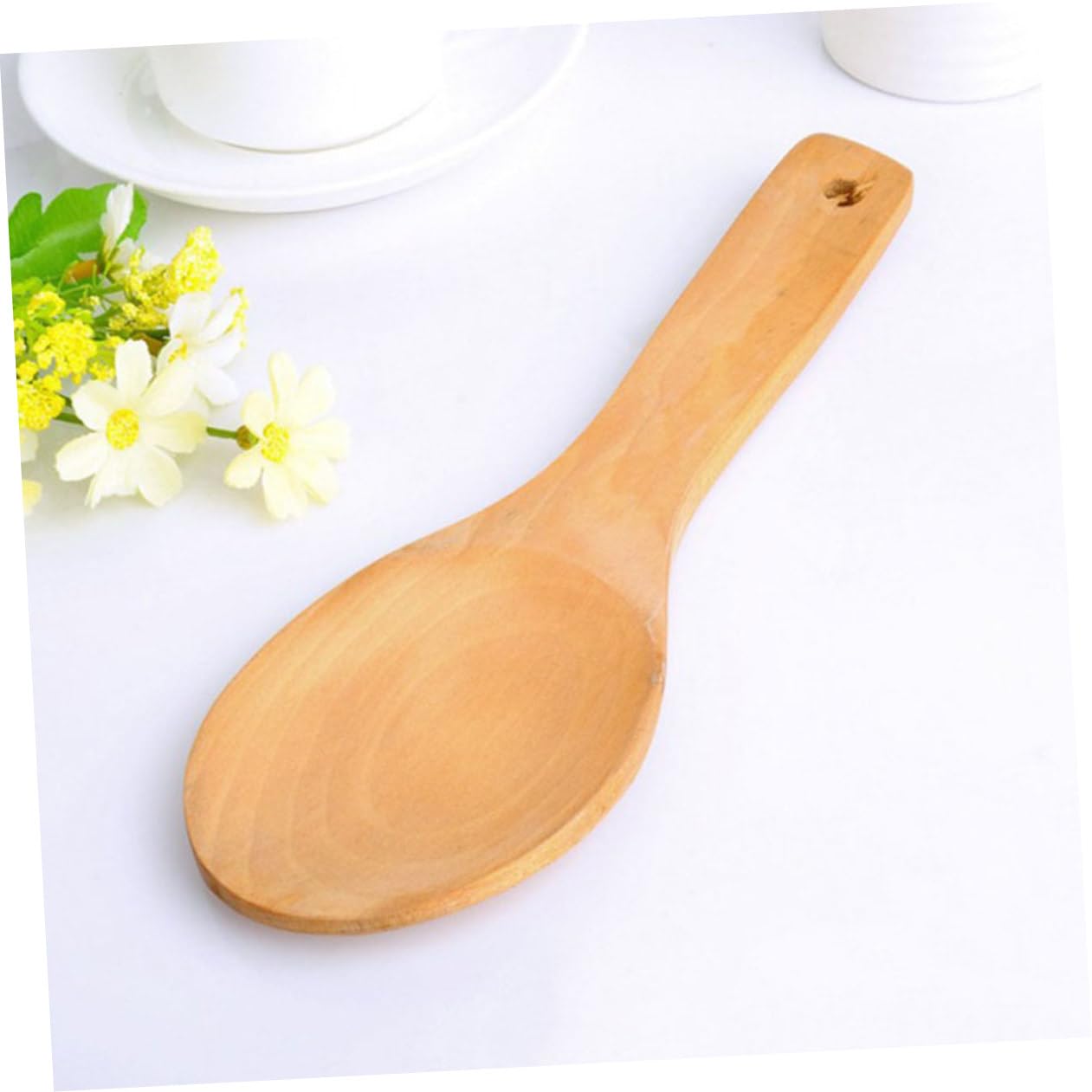 Secchio di Legno per Conservare Alimenti con Manico Anti-caldo e Coperchio, Contenitore per Cucina e Casa con Cucchiaio Incluso, Semplice e Bello Stili multipli