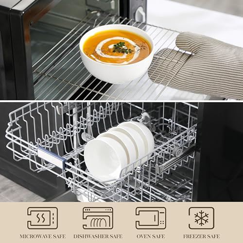 MALACASA-26-oz-Porcelain-Soup-Bowls-6-Cereal-Bowls-White-Bowls-Set-of-4-for-Soup-Cereal-Oatmeal-Fruit-Rice-Dishwasher-Microwave-Safe-Series-Regular MALACASA 26 oz Porcelain Soup Bowls 6 Cereal Bowls White Bowls Set of 4 for Soup Cereal Oatmeal Fruit Rice Dishwasher Microwave Safe Series Regular