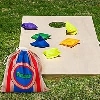 JOYIN 16 Cornhole Sitzsäcke zum Werfen Set 12x12cm Sitzsäcke Werfen 16Stk Bean Bags Wurfspiel Kinder Outdoor Gartenspiele Sackloch Spiel Erwachsene für Cornhole Partyspielzubehör für Kinder – Ansicht 6