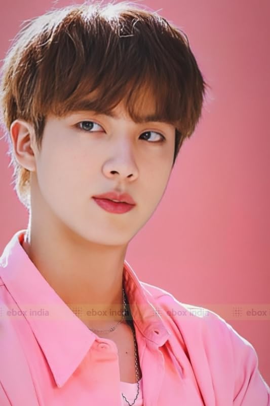 BTS Jin Team Kim Seokjin 長袖Tシャツ・XLピンク・新品 Poster of BTS Jin, BTS Jin Posters for Room Wall Decortation, Size