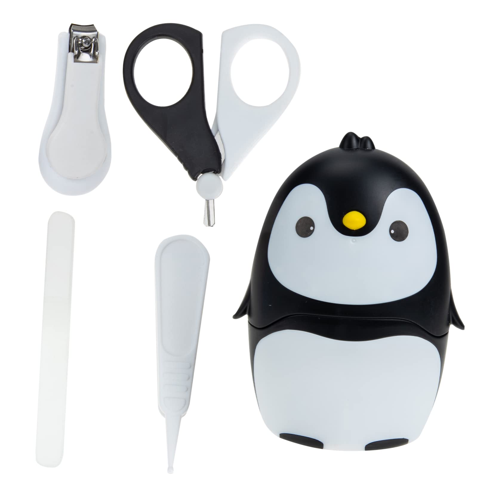 BESPORTBLE Comfortable to Hold Nail Clippers Kit Fingernail Trimmer File Scissors Nose Cleaner for Toddlers Random Style