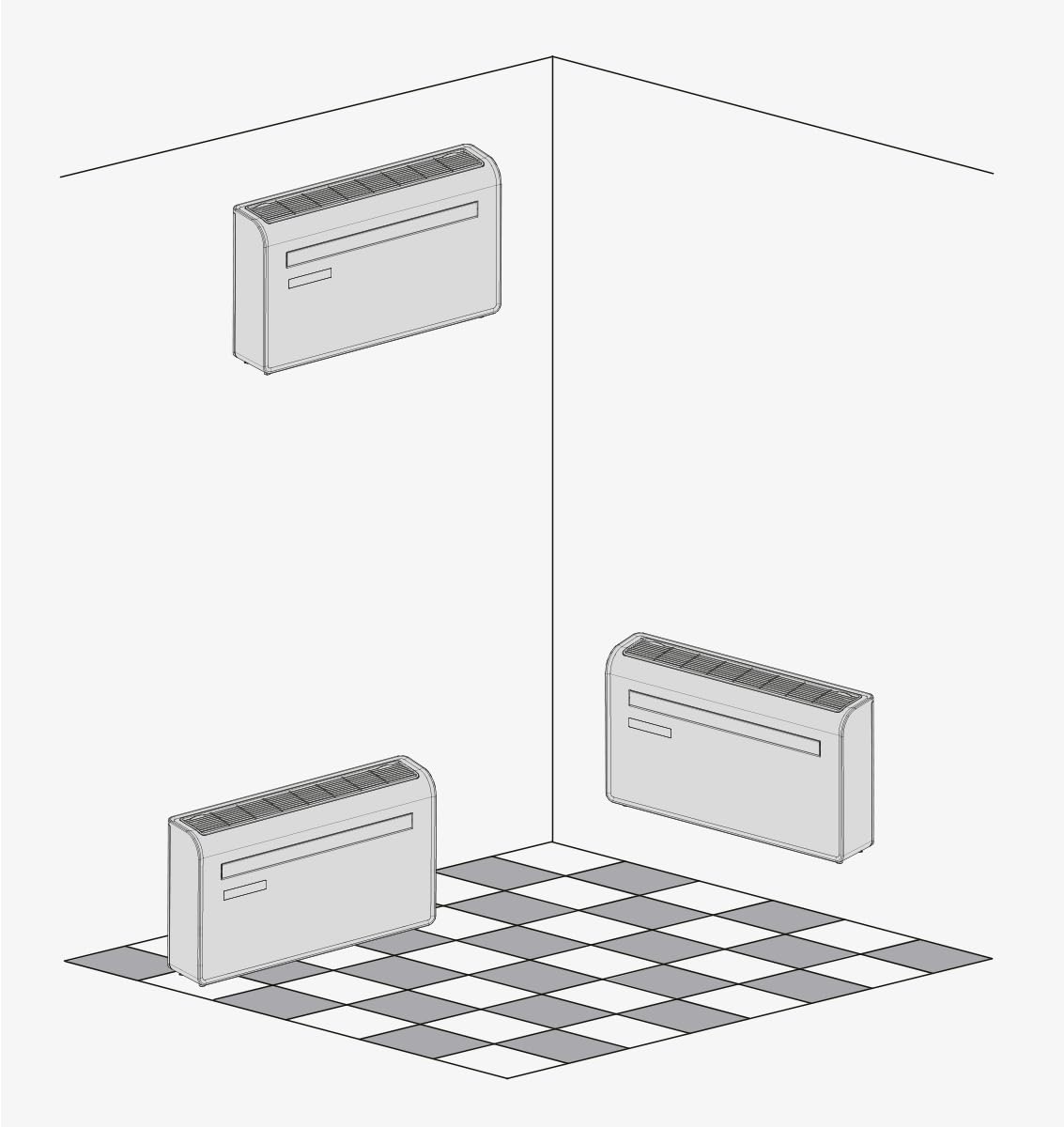 EBERG MONOBOX MB10S1 klimatyzator ścienny monoblok 10000 BTU, bez jednostki zewnętrznej, WiFi, grzanie, osuszacz, klimatyzacja ścienna z funkcją ogrzewania, biały