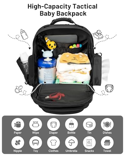 Kcross Tactical Diaper Bag For Men With Changing Pad thumb #2