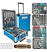 Arcwares 799pcs Aluminum Trolley Case Tool Set Silver, House Repair Kit Set, Household Hand Tool ...