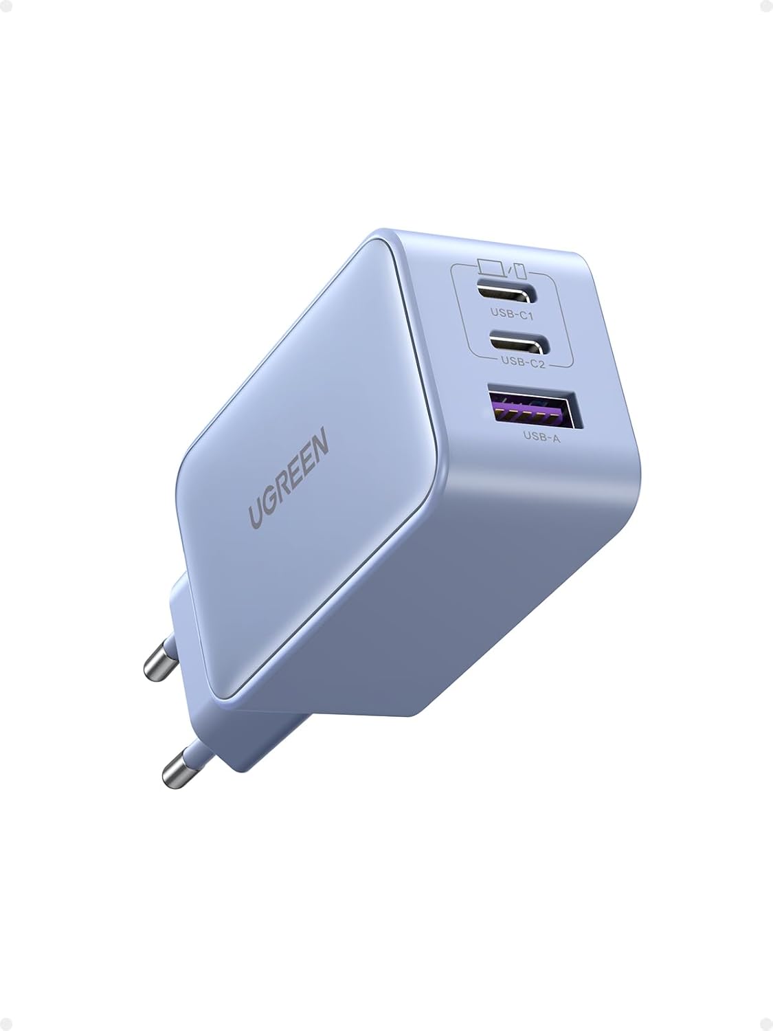 UGREEN Nexode 65W USB C GAN Tech Cargador 3 Puertos