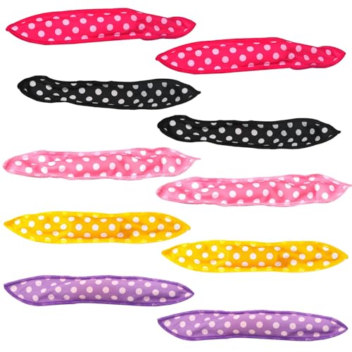 10 Pezzi Rulli per Capelli Morbidi e Flessibili in Spugna Cuscino, per Dormire di Notte, in Schiuma Morbida per Donne (Multicolore)