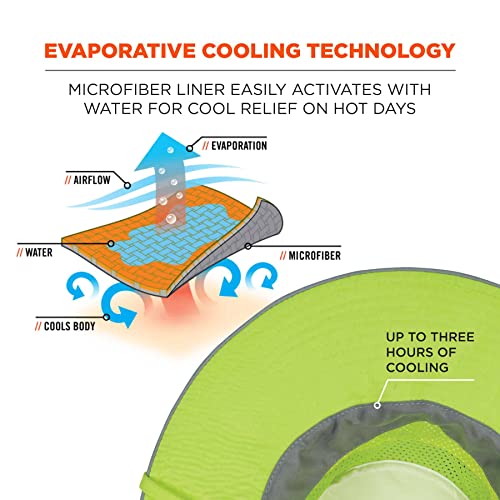 Image of Cooling Ranger Hat, Lined with Evaporative Soft Microfiber Material for Cooling Relief, Breathable, Ergodyne Chill Its 8935MF