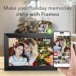 Frameo 10.1 Inch WiFi Digital Picture Frame with 1280 * 800P IPS Touch Screen HD Disply,Video Clips and Slide Show,Auto-Rotate, Wall Mountable,Send Photos Instantly from Anywhere with via Frameo APP - Image 2
