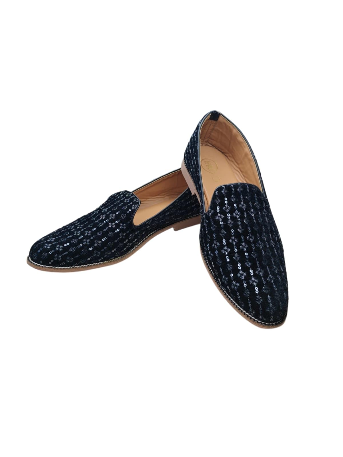 Aara Style Men's Black Velvet Mojari, Slip-On Traditional Ethnic Footwear for Wedding-picture-21