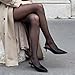 DREAM PAIRS Women's Kitten Heels Slingback Low Closed Toe Comfortable Pumps Pointed Toe Wedding Party Elegant Dress Shoes,Size 8,Black-Pu,SDPU25093W