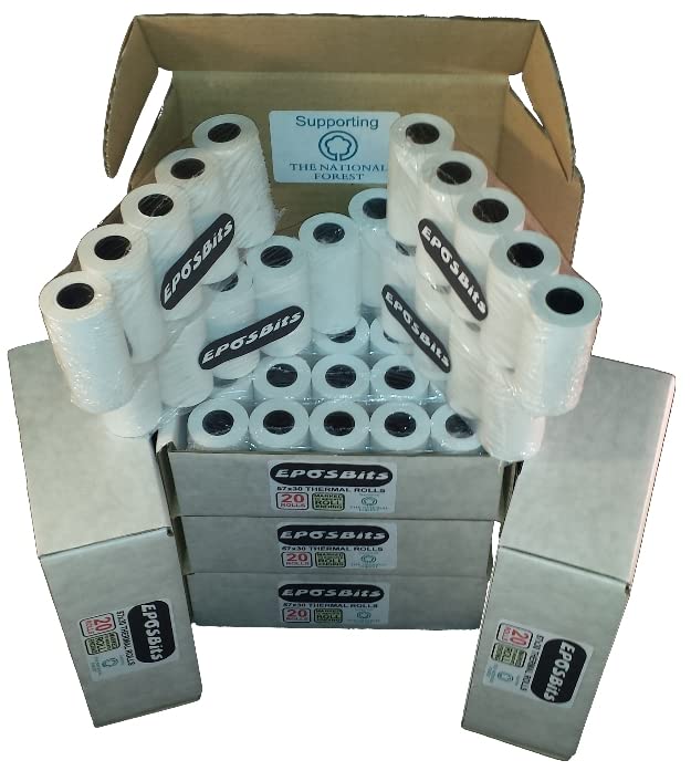 Marque Rouleaux pour s'adapter au Ingenico Move 5000 Move5000 Move/5000 terminal de carte de crédit – 100 rouleaux (pour compact versions)