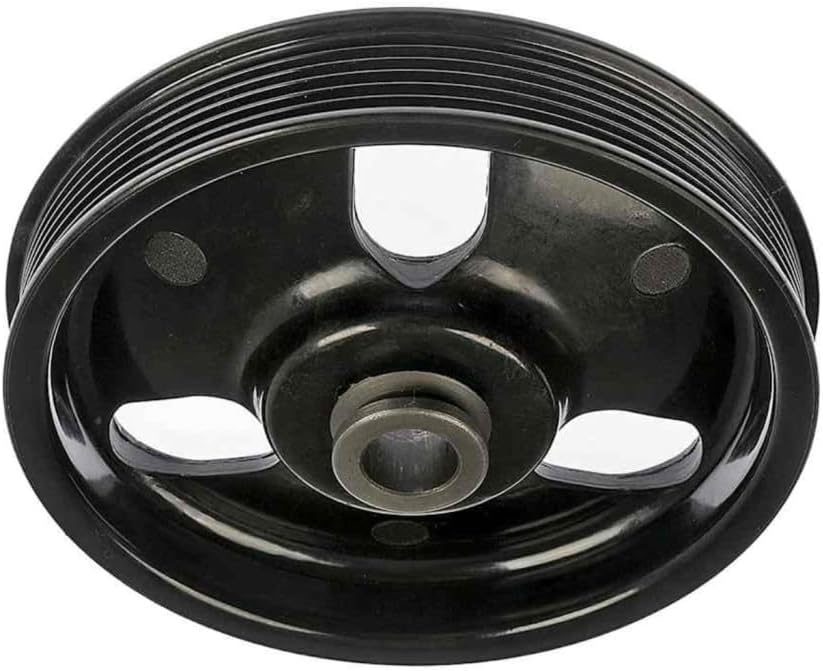 KarParts360 For Dodge Shadow 1992 1993 1994 Power Steering Pump Pulley | Composite | Serpentine Belt Type | Black Color | Press-Fit Mount Type | 6 Groove | Replacement For 4536153