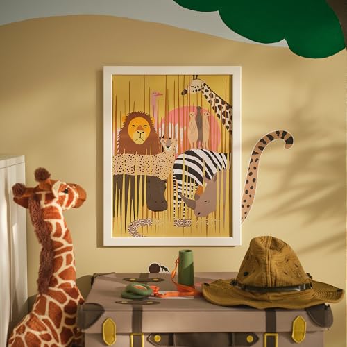 Poster Animaux ProTuning SANDLÖPARE, affiche savane premium - 2