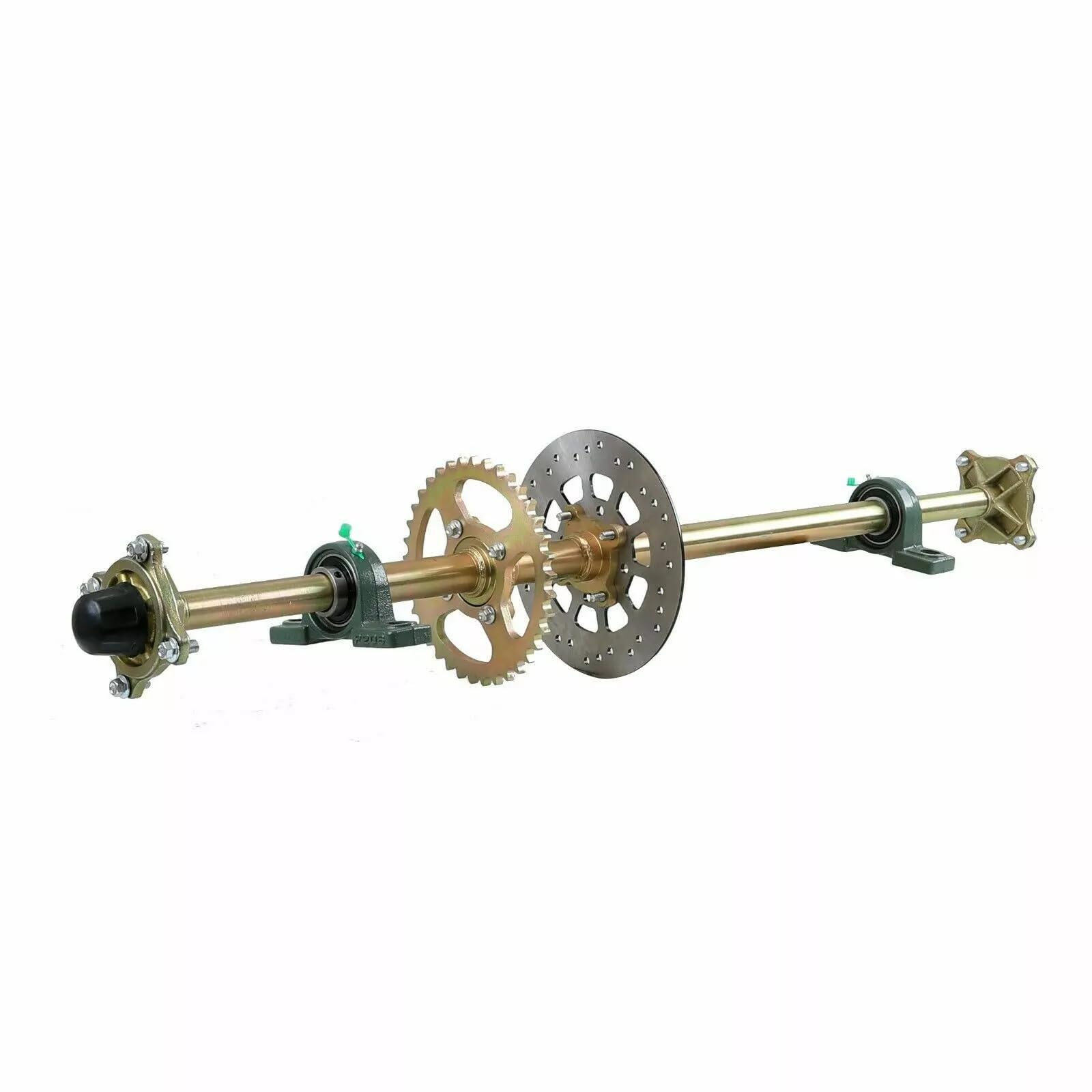 44" Go Kart Rear Axle Shaft Kit, Complete Rear Axle Shaft Brake Kit for Go Kart Golf Cart ATV Buggy Quad