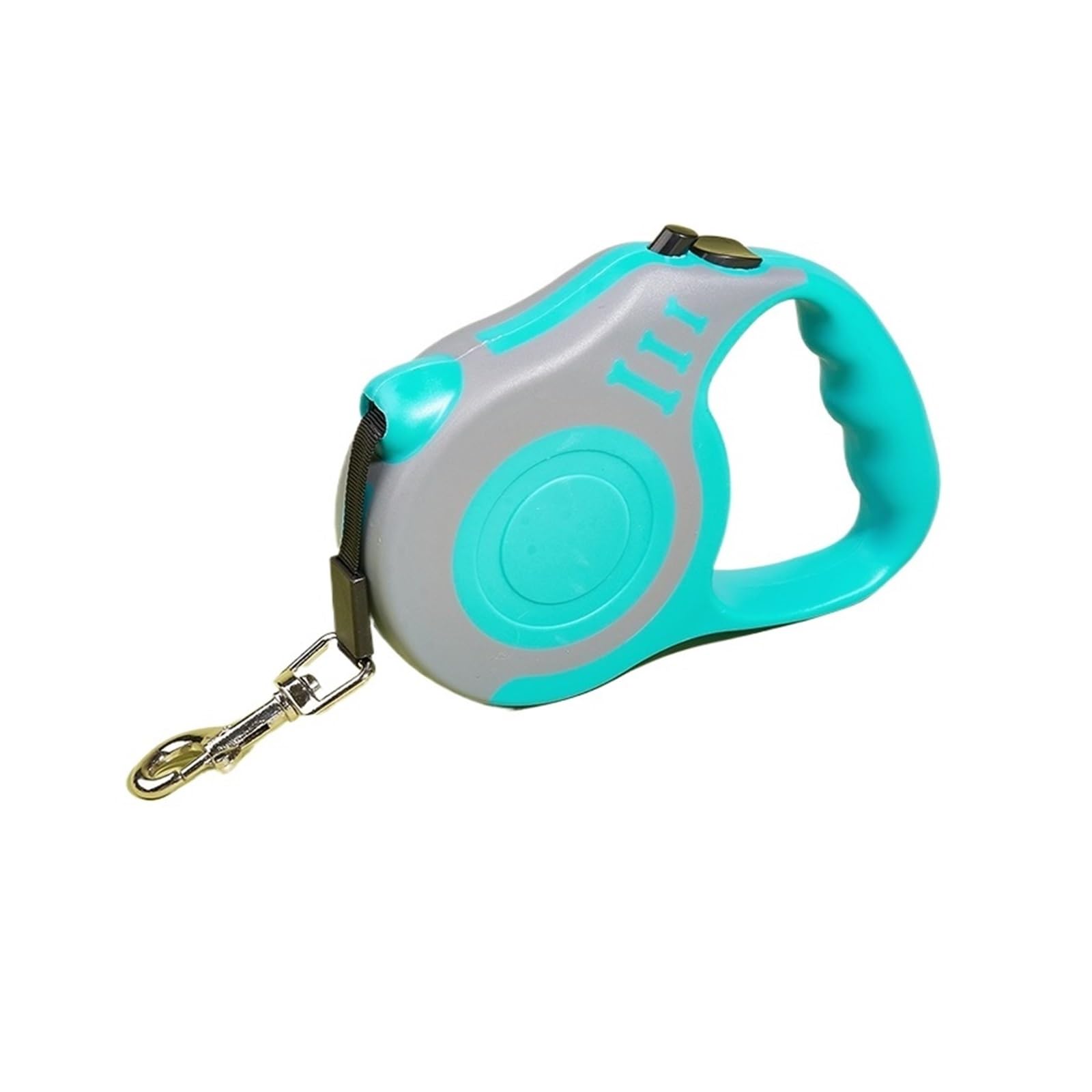 Laisse rétractable pour petit chien qui s'emmêle pas en nylon 5M turquoise