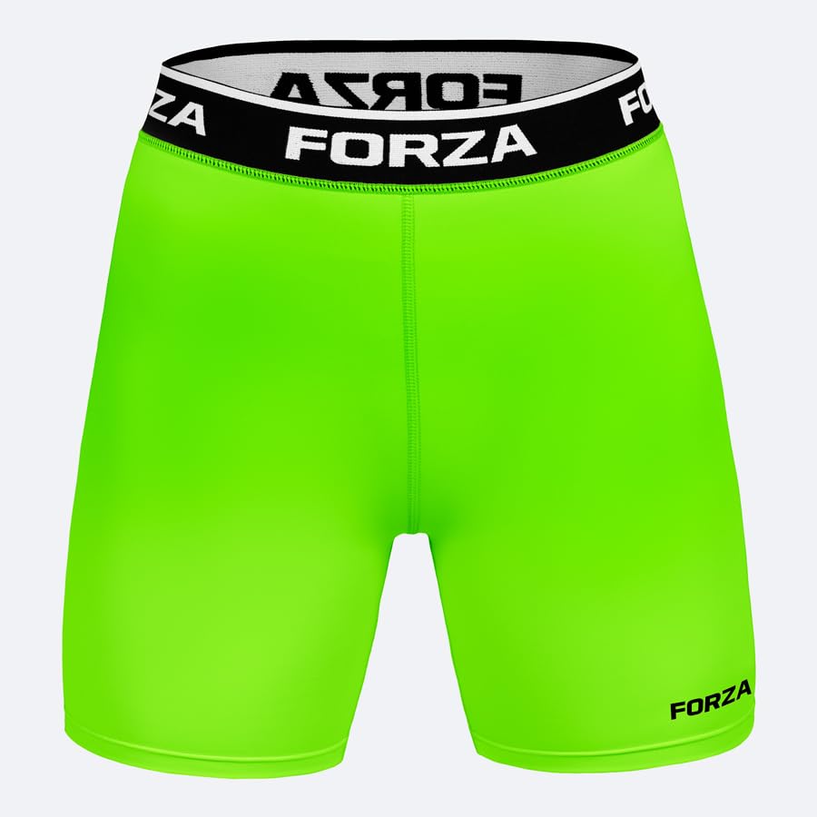FORZA Junior Boys Base Layer Shorts – Compression Undershorts, 4‑Way Stretch – Multiple Colours3