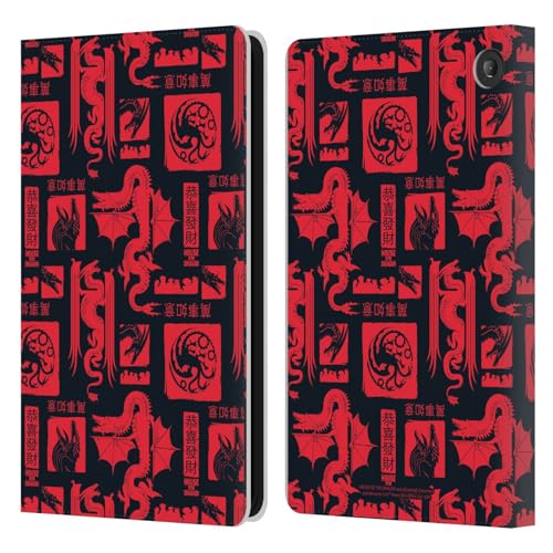 Protection Fire 7 2022 House of The Dragon étui portefeuille cuir antichoc avec rabat