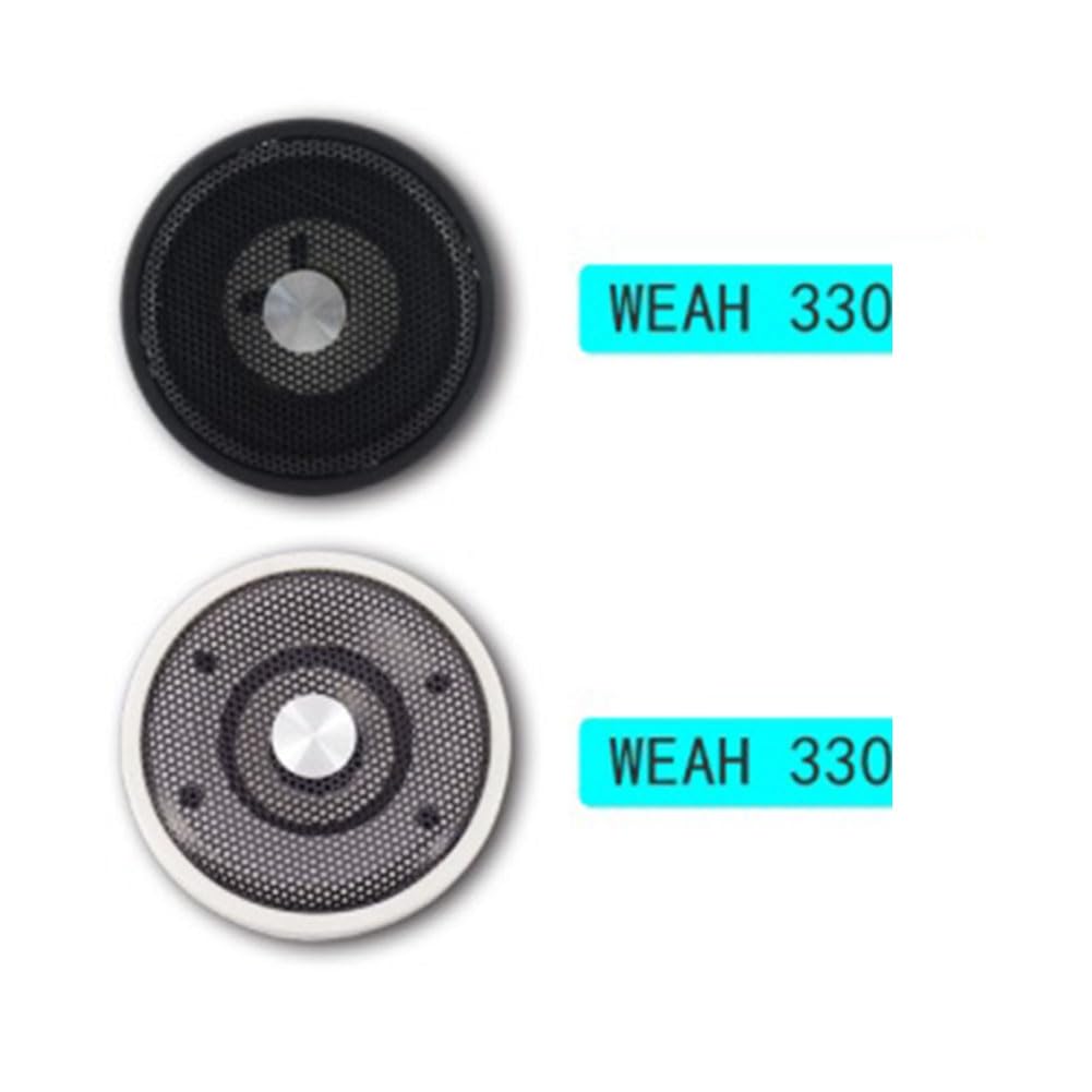 1 Par de Altavoces de Pared para Techo para Barcos Marinos Impermeables de 4 Ohmios y 15 W para CéSped J60A (Negro)