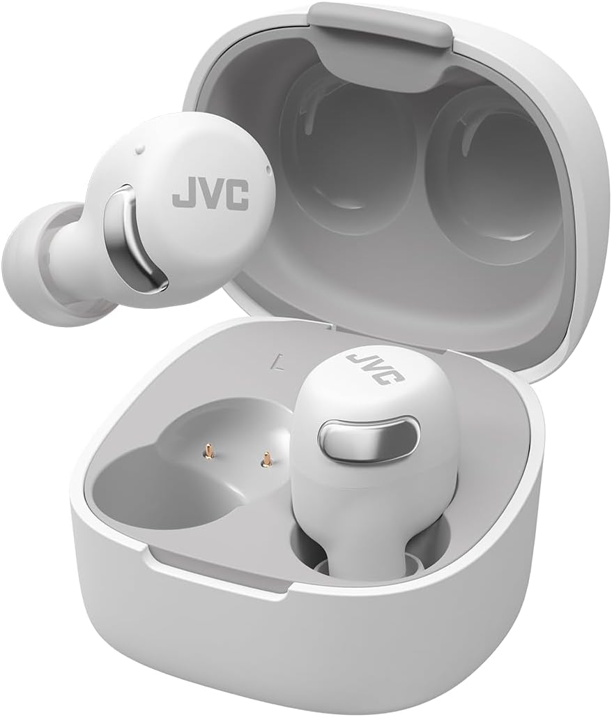JVC HA-A30T2-W True Wireless Earbuds with Noise Cancelling, Optimised Comfort and Sound Quality, App Control with Multi-Point Connection, White