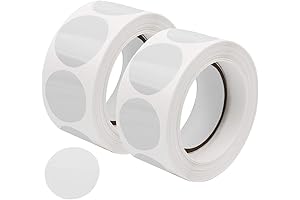 Clear Circle Stickers 1 Inch - Ideal for Retail Packaging Seals and Gift Packaging