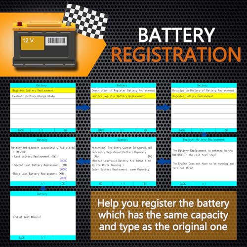 Creator C410 OBD2 Code Reader Fit for BMW and Mini EPB ABS SRS DPF Oil Reset Multi System Scan Tool with Battery Registration OBDII Scanner Diagnostic Scan Tool - Image 7