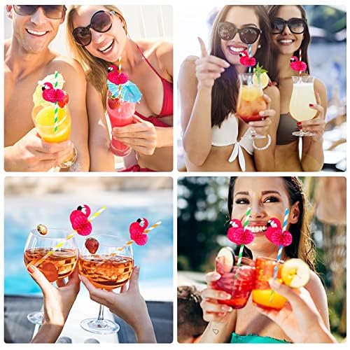 9 -Pailles En Papier Violet Et Violet Clair,25 Pièces,pour Décoration De Fête D'anniversaire Et