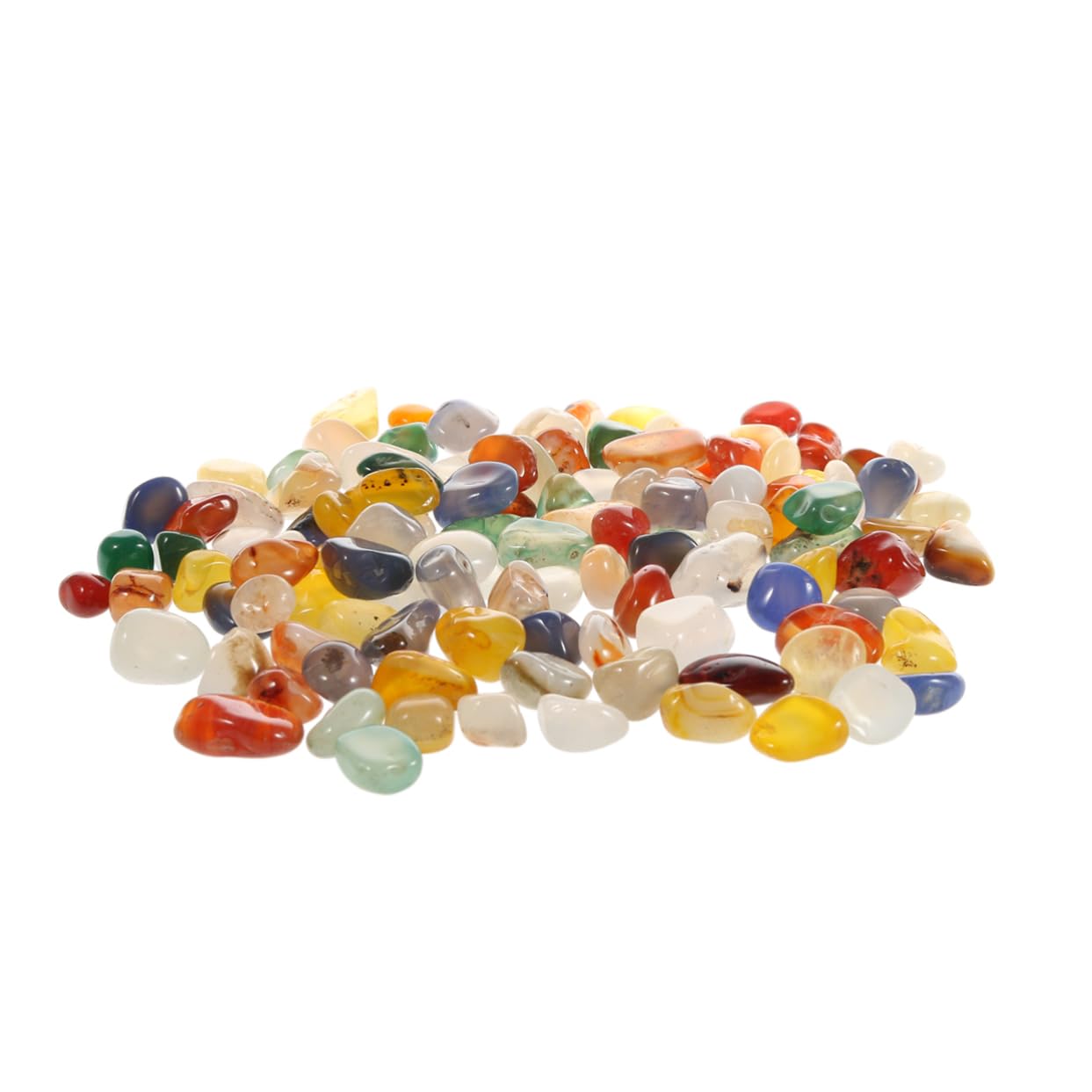 HANABASS Real Natural Agate Stones 500g Gravel Pebbles for Fish Tank Aquarium Decoration