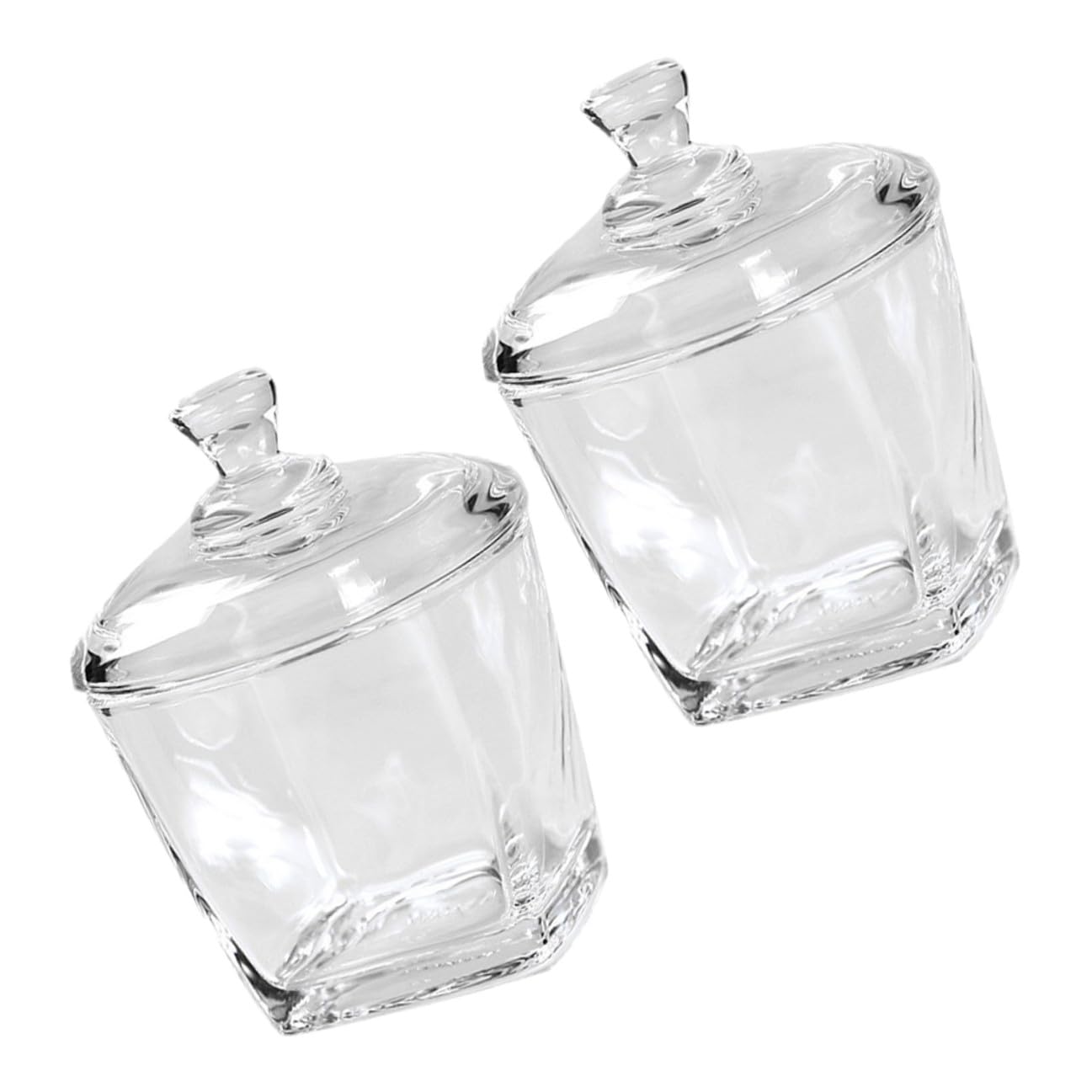 TOYANDONA 2 Stück-pack Glasbehälter mit Deckel 260ml für Snacks und Kekse aus Glas mit Abdichtung und Feuchtigkeitsschutz im Einfachen Stil