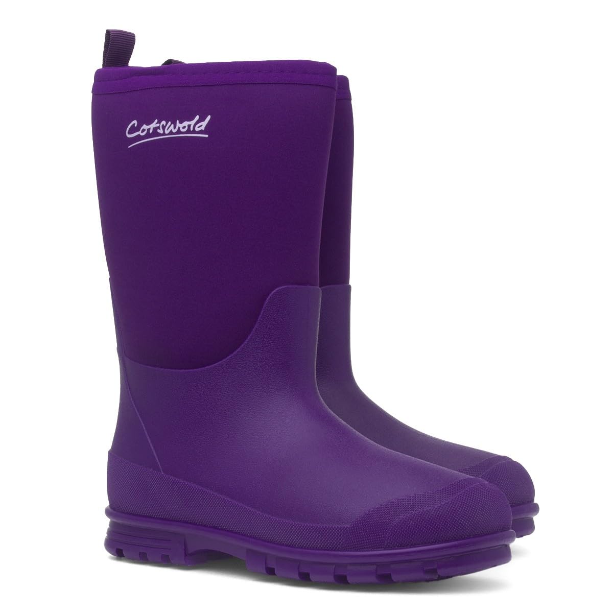 Cotswold Hilly Neoprene Kids Green Welly
