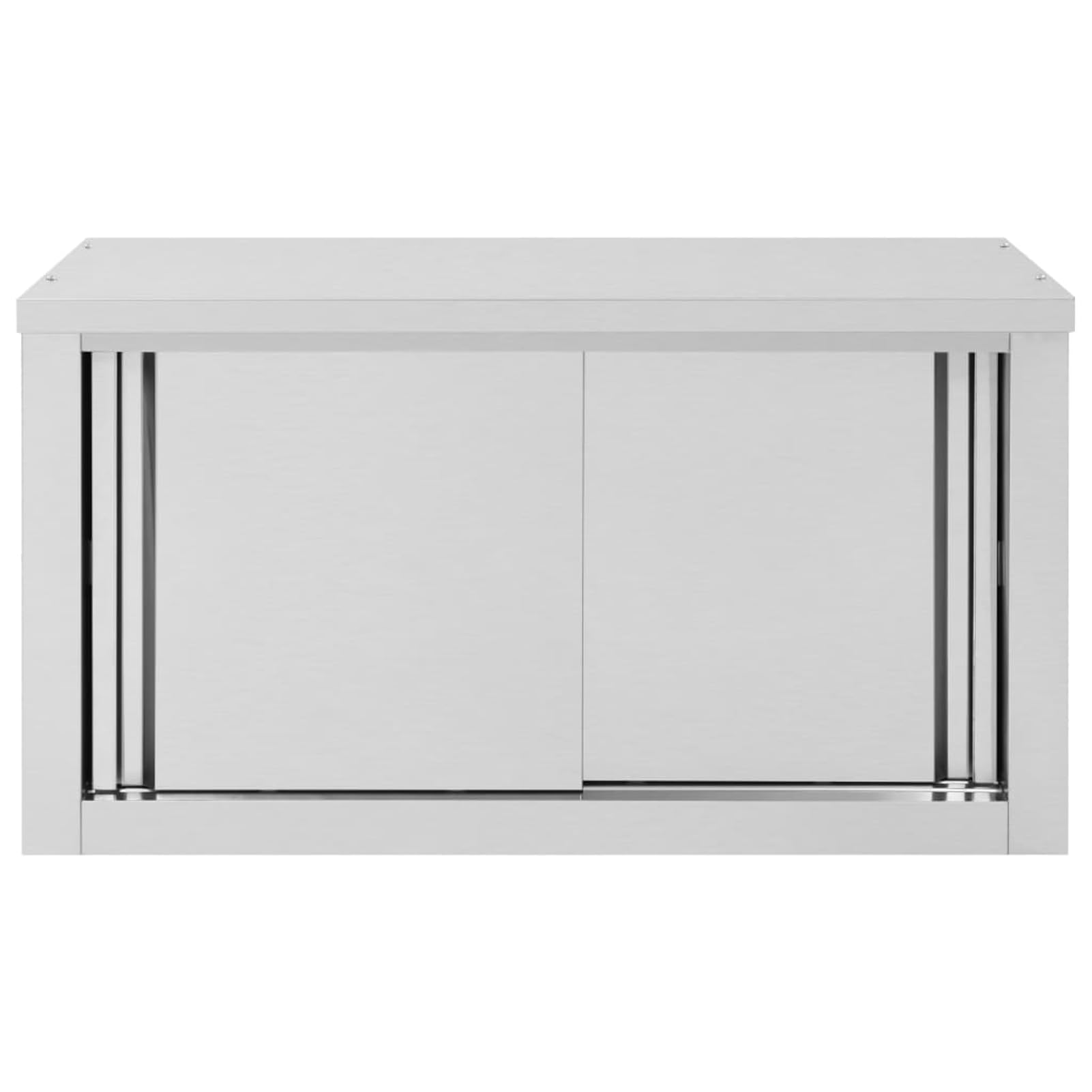 Gecheer Armadio da parete con ante scorrevoli, 90 × 40 × 50 cm, in acciaio inox, per utensili da