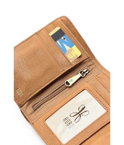 Image of HOBO, Women's, Robin Compact Wallet, Whiskey, One Size