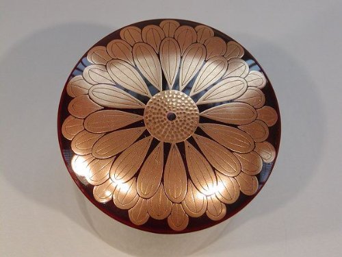 Amazon.co.jp: 茶道具 薄茶器 金輪寺 大菊蒔絵、鈴木光入作 : Home