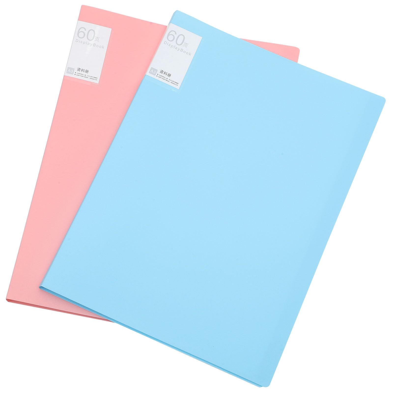 ULTECHNOVO Carpeta de Archivos A3 2 Piezas, Gran Capacidad, Plástico, Portátil y Compacto, Organizador de Papeles para Fotos y Dibujos