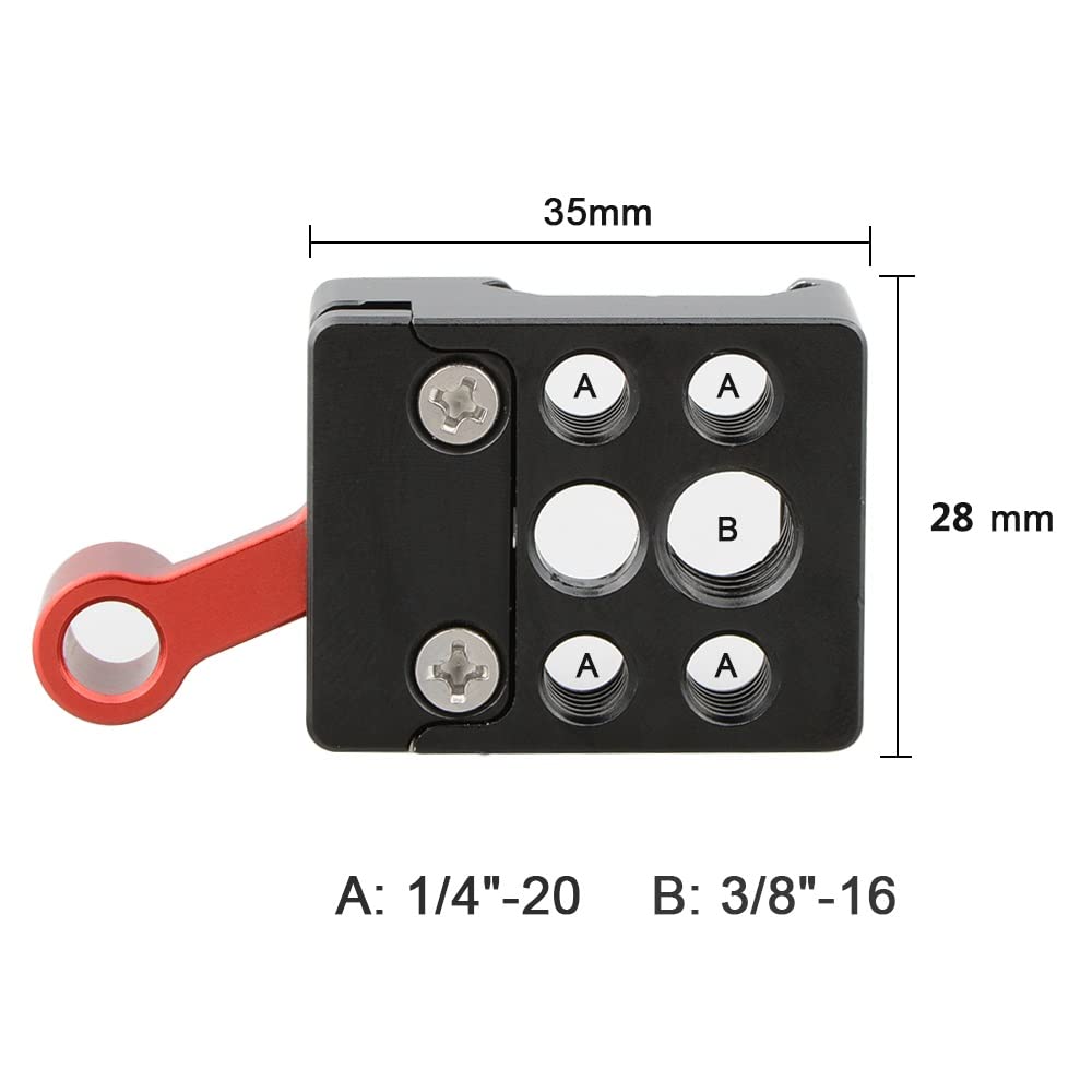 Soportes para Estante Soporte De Soporte De Monitor En La Cámara Con Abrazadera De Tornillo De Montaje De 1/4 "-20 Para Monitores Jaula pernos de estante