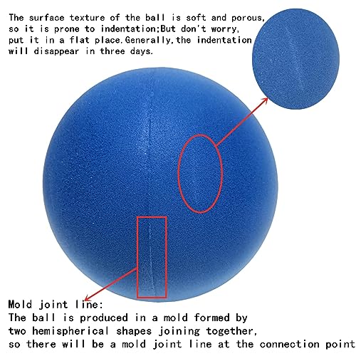 Aiyouwei weicher, geräuschloser Schaumstoffball, Schwammball, Indoor-Aktivitätsball, Kickball, Dodgeball, Spielplatzball (gelb, 15cm)
