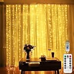 Honche led curtain lights 300 led 8 modes usb with remote for home room bedroom wedding party christmas window wall decorations room decor 10 51ydnrbpszl. Sl500. Ss150