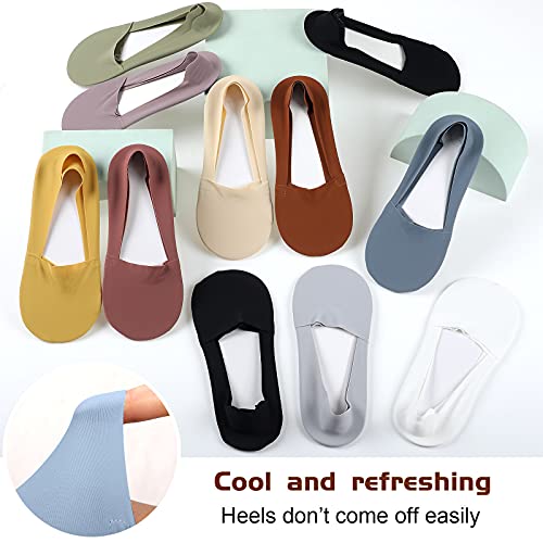 10 Pairs No Show Socks - Women & Men, Low Cut, Liner, Ice Silk, Nonslip, Invisible, Thin2