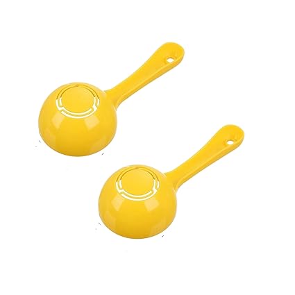 2pcs Yellow Rice Paddle Scoop Mold For Rice Ball Making, Non-stick Sushi Mold Rice Ball Scooper Rice Spatula Sushi Making Kitchen Gadge for Home Kitchen Restaurant