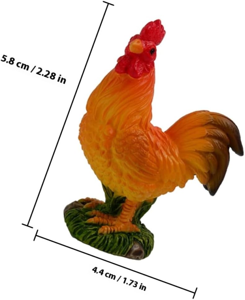 TIDTALEO Resin Chicken Figurines 3pcs Lightweight Modern Home Decor image 2
