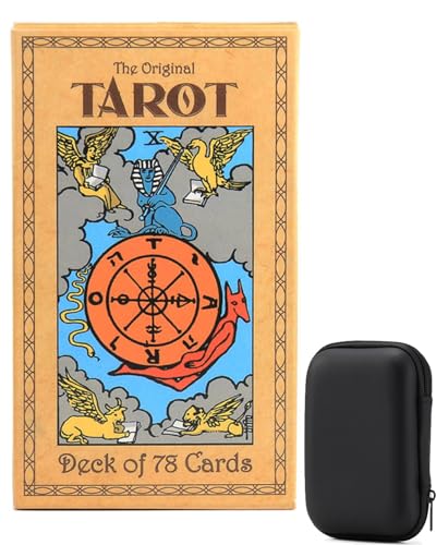 Image of Tarot Cards, Tarot Card Deck, Tarot Cards Deck 78 Original, Suitable for Family Party Games, Divination Tool Tarot Card, Excluding Guide Book (Cards+Box)
